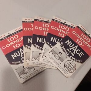 Vintage NuAce mounting corners. 5 pack bundle .